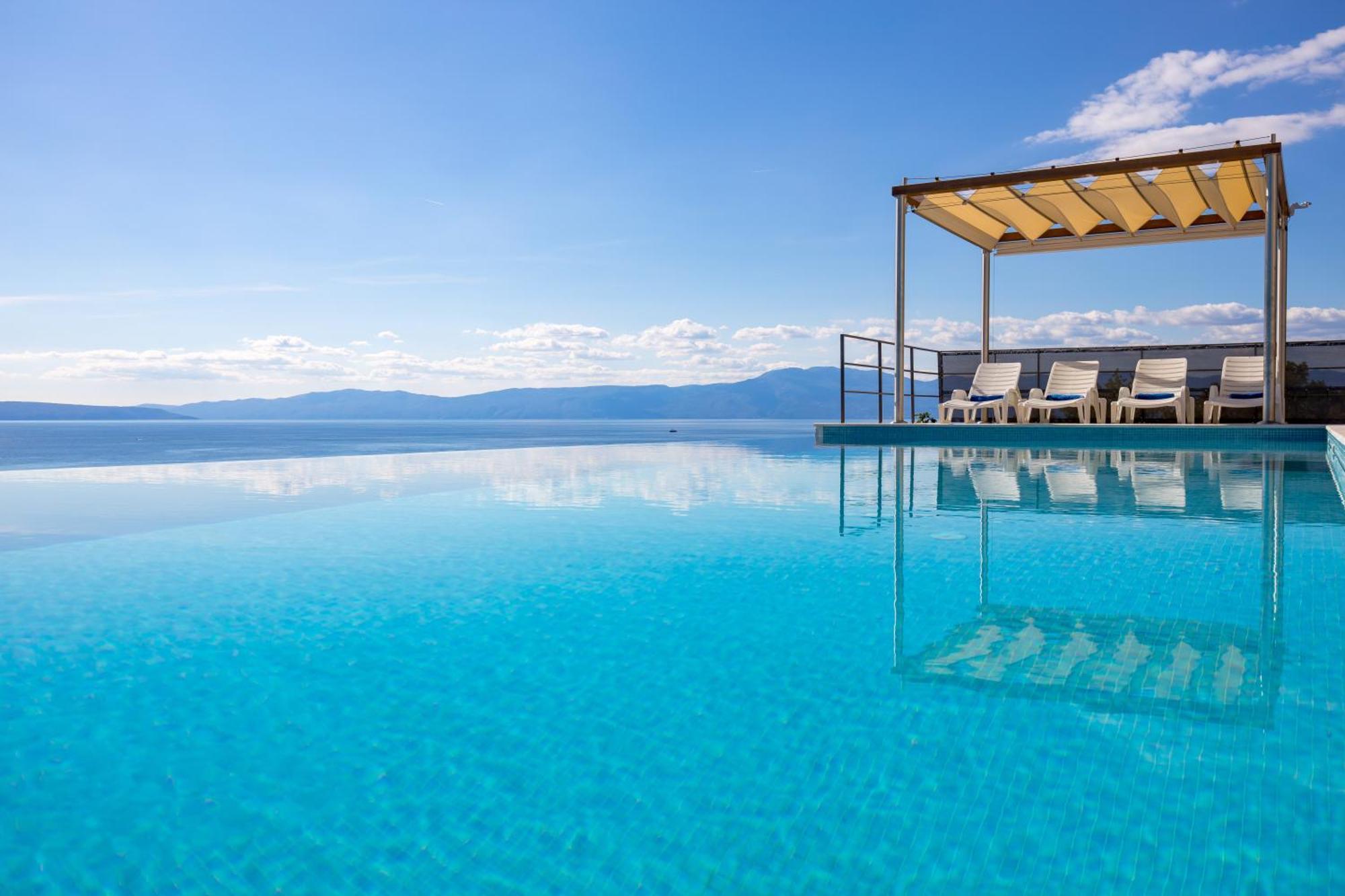 Luxury Villa Ostro With Pool & Krk Bridge View Kraljevica Exterior photo