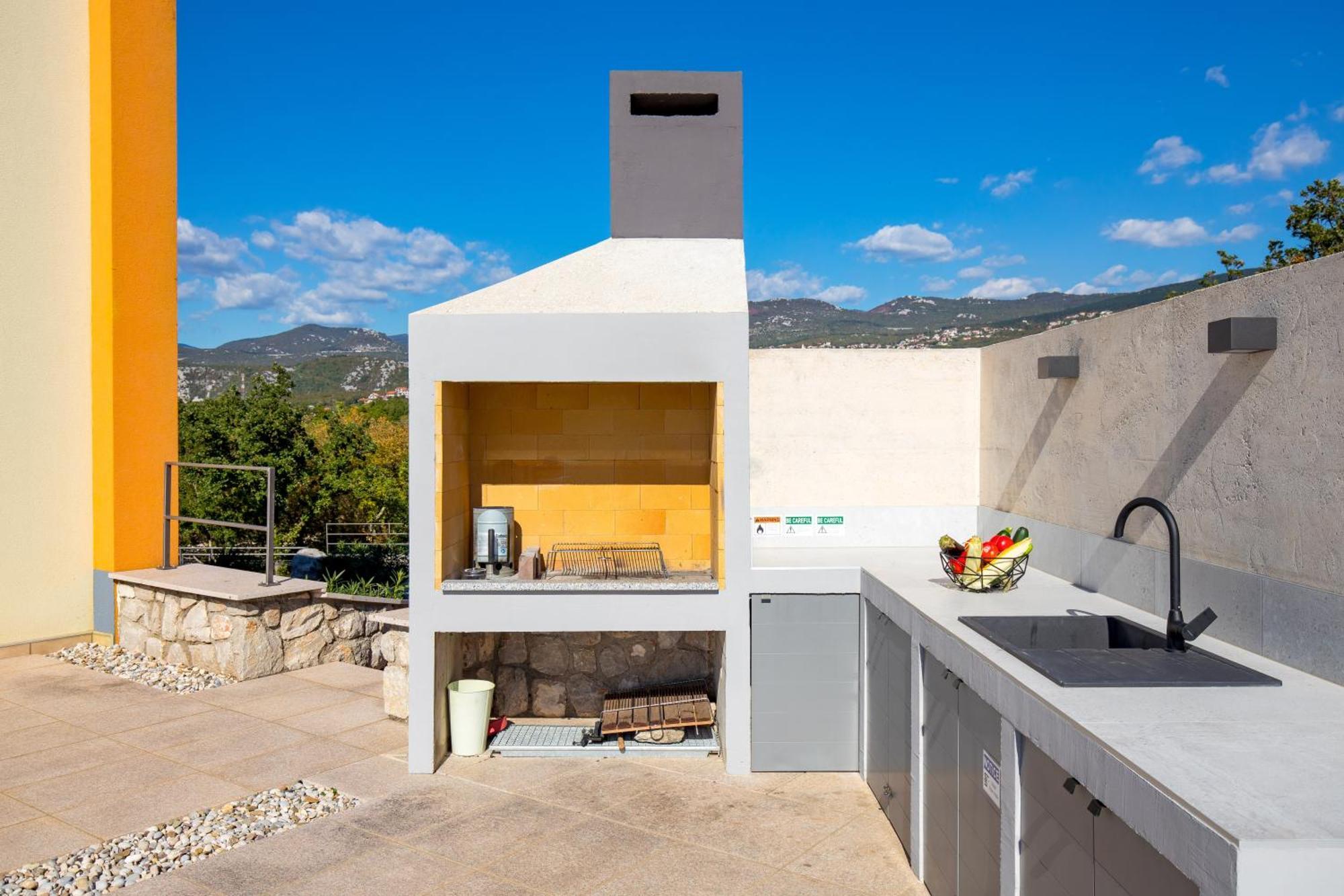 Luxury Villa Ostro With Pool & Krk Bridge View Kraljevica Exterior photo