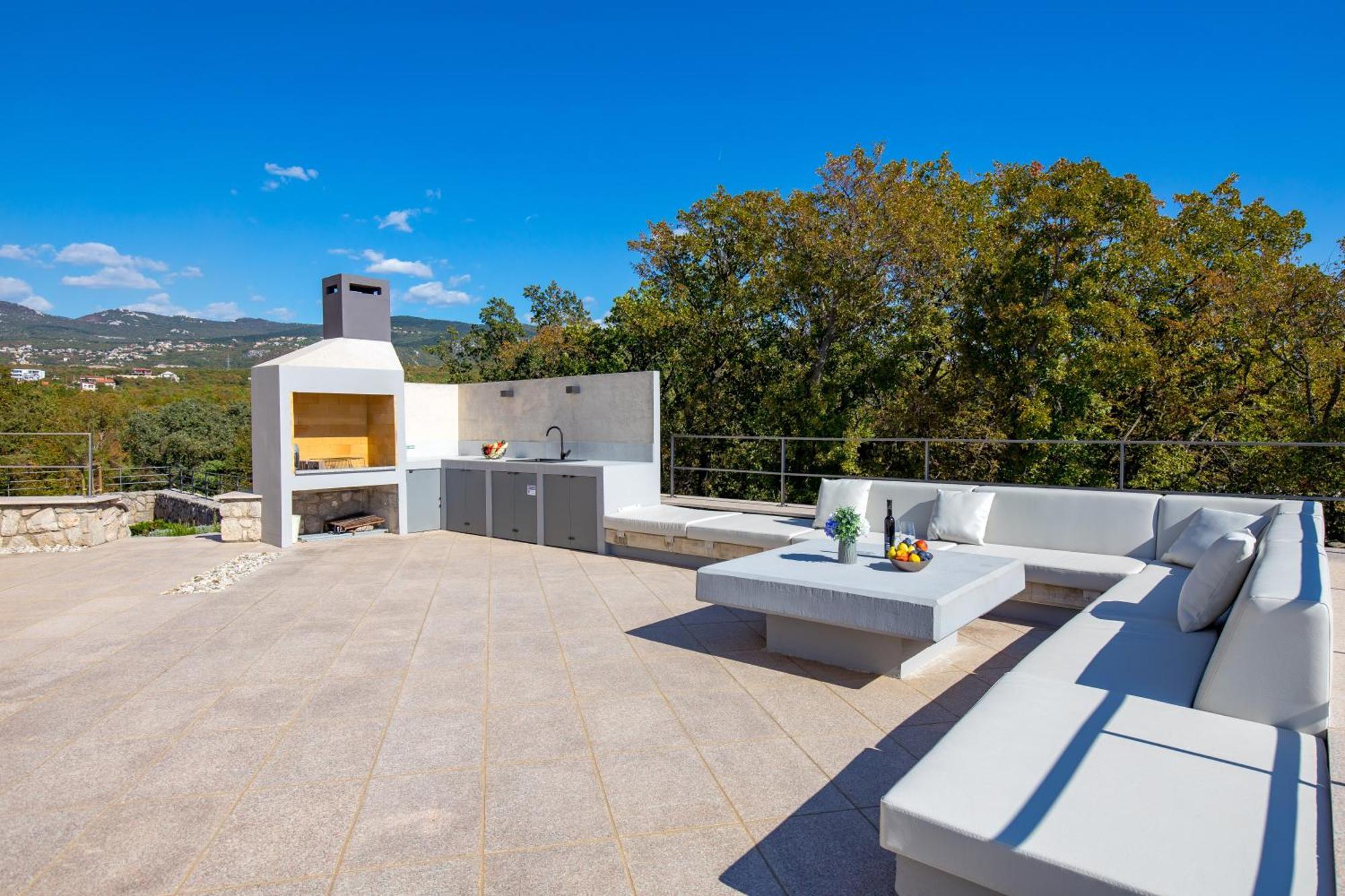 Luxury Villa Ostro With Pool & Krk Bridge View Kraljevica Exterior photo