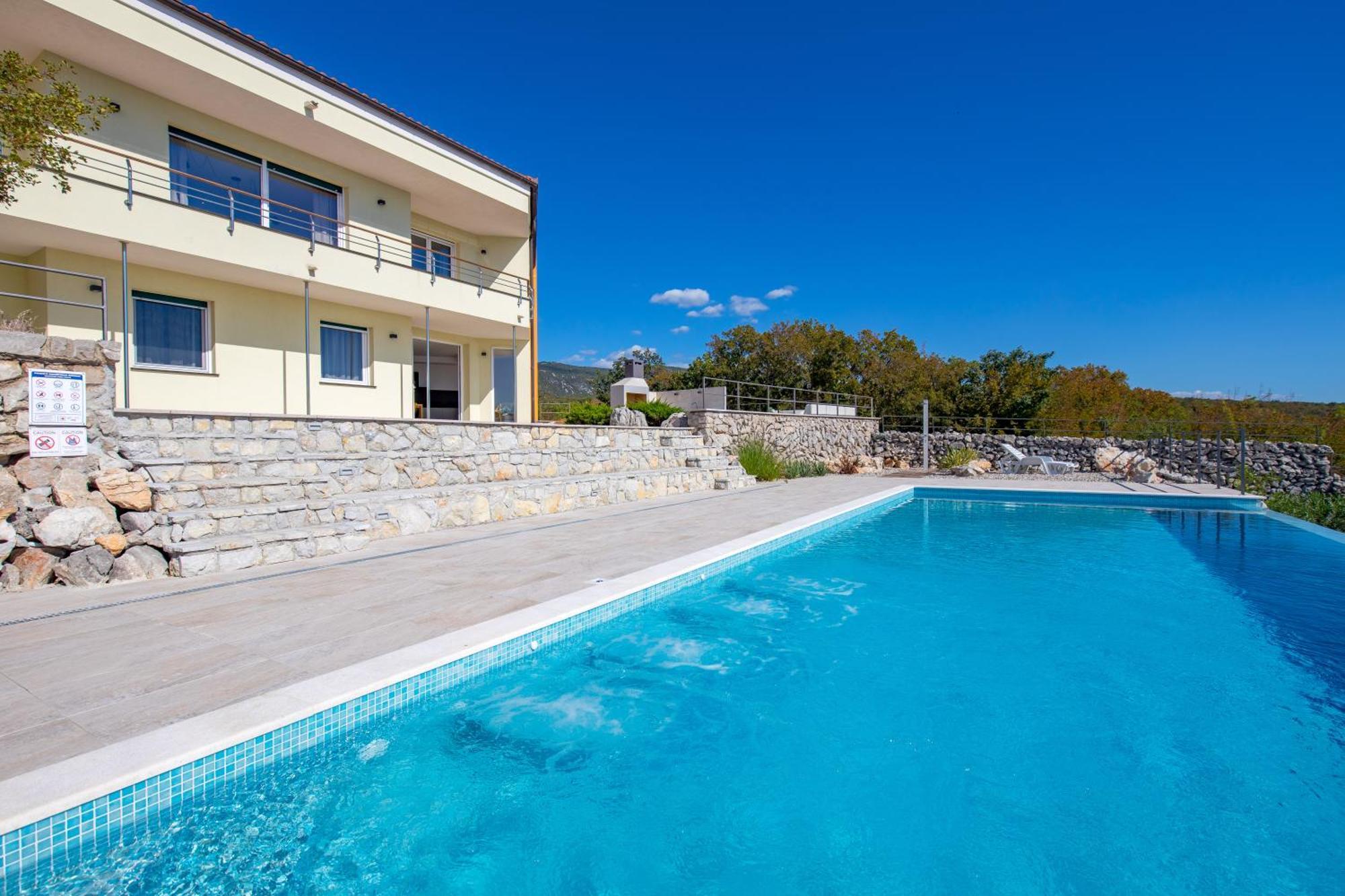 Luxury Villa Ostro With Pool & Krk Bridge View Kraljevica Exterior photo