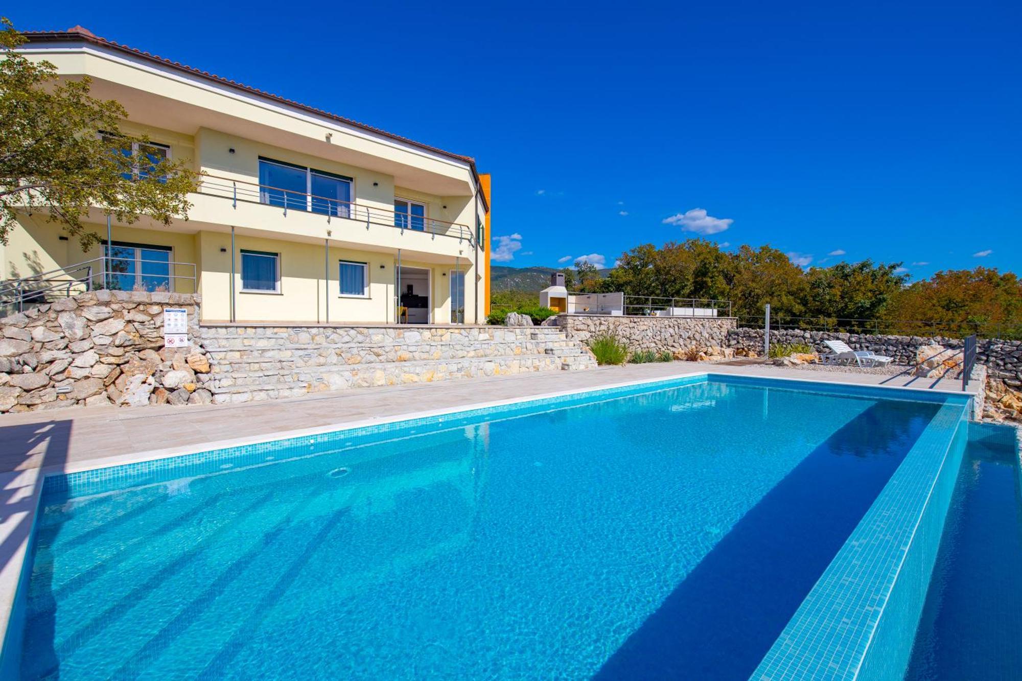 Luxury Villa Ostro With Pool & Krk Bridge View Kraljevica Exterior photo
