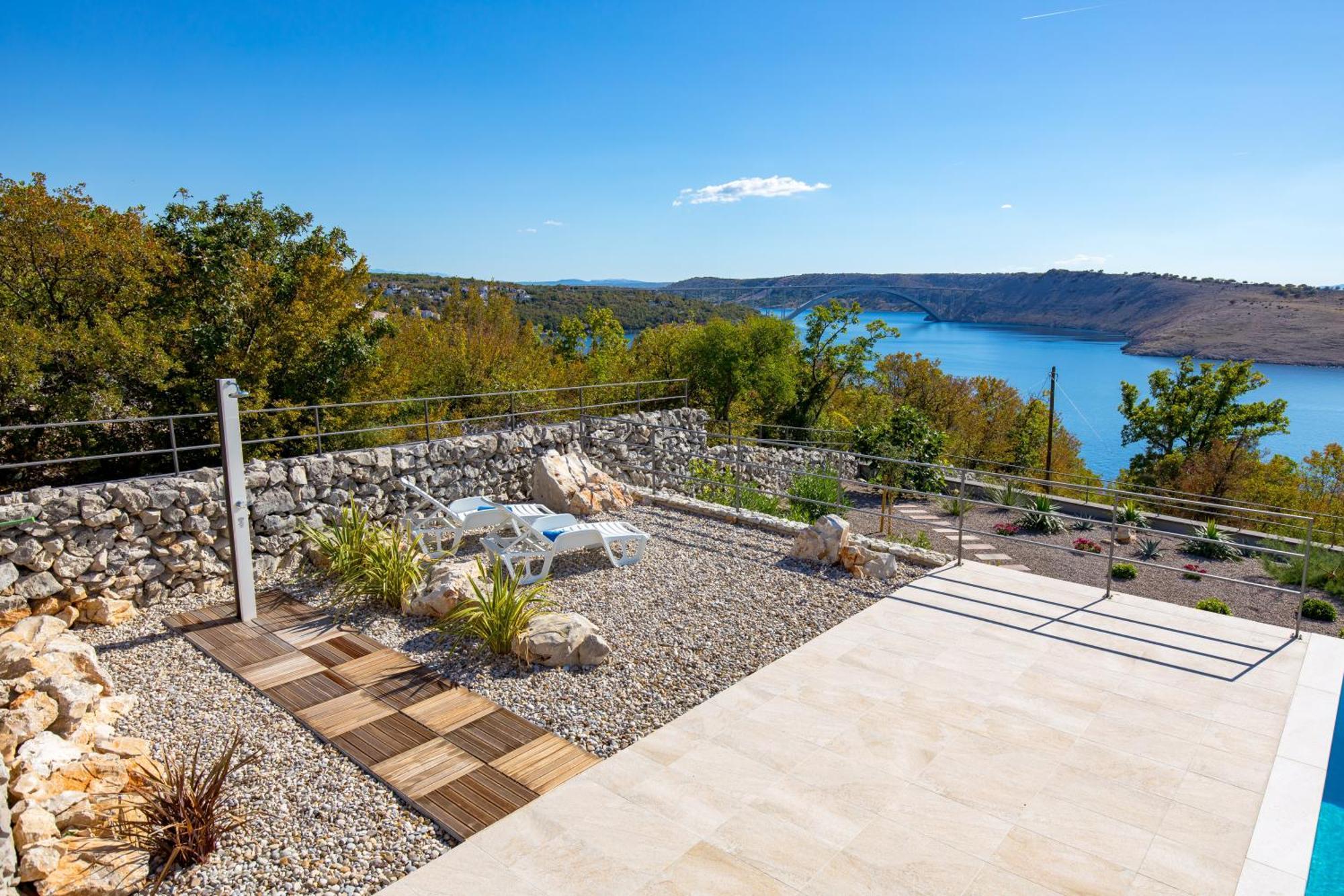 Luxury Villa Ostro With Pool & Krk Bridge View Kraljevica Exterior photo