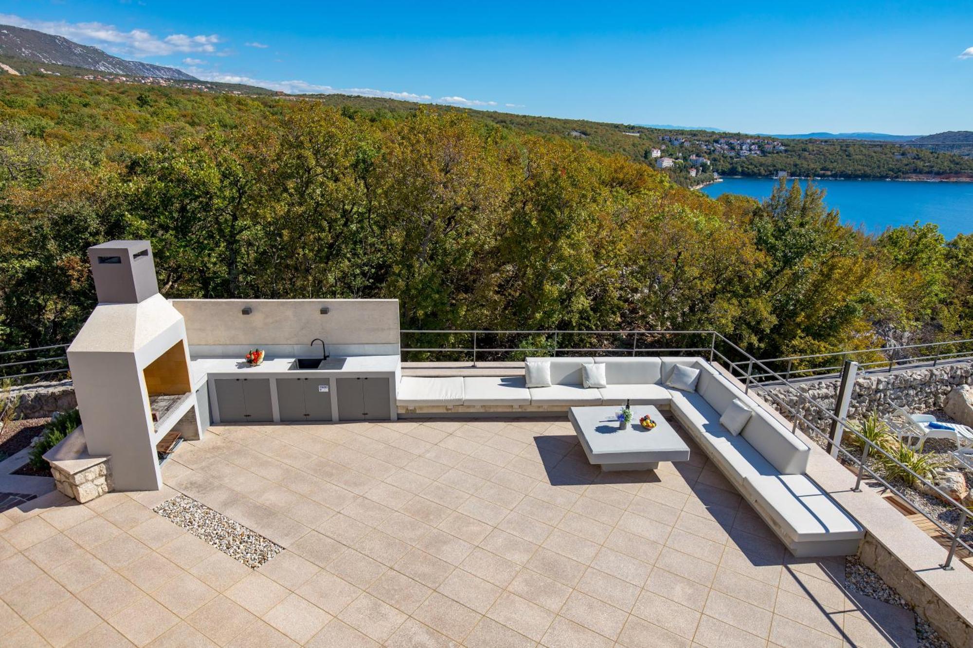 Luxury Villa Ostro With Pool & Krk Bridge View Kraljevica Exterior photo