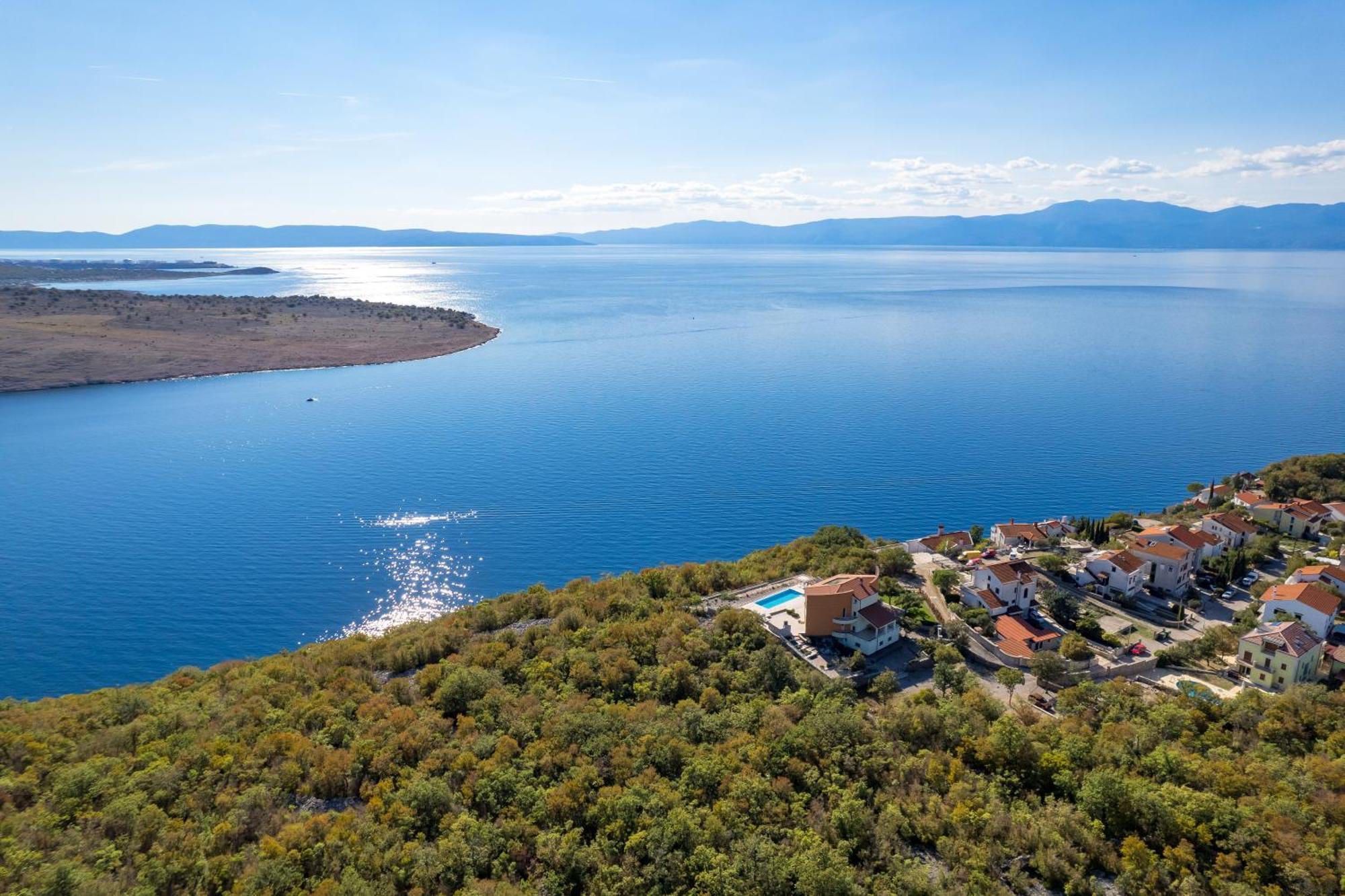 Luxury Villa Ostro With Pool & Krk Bridge View Kraljevica Exterior photo