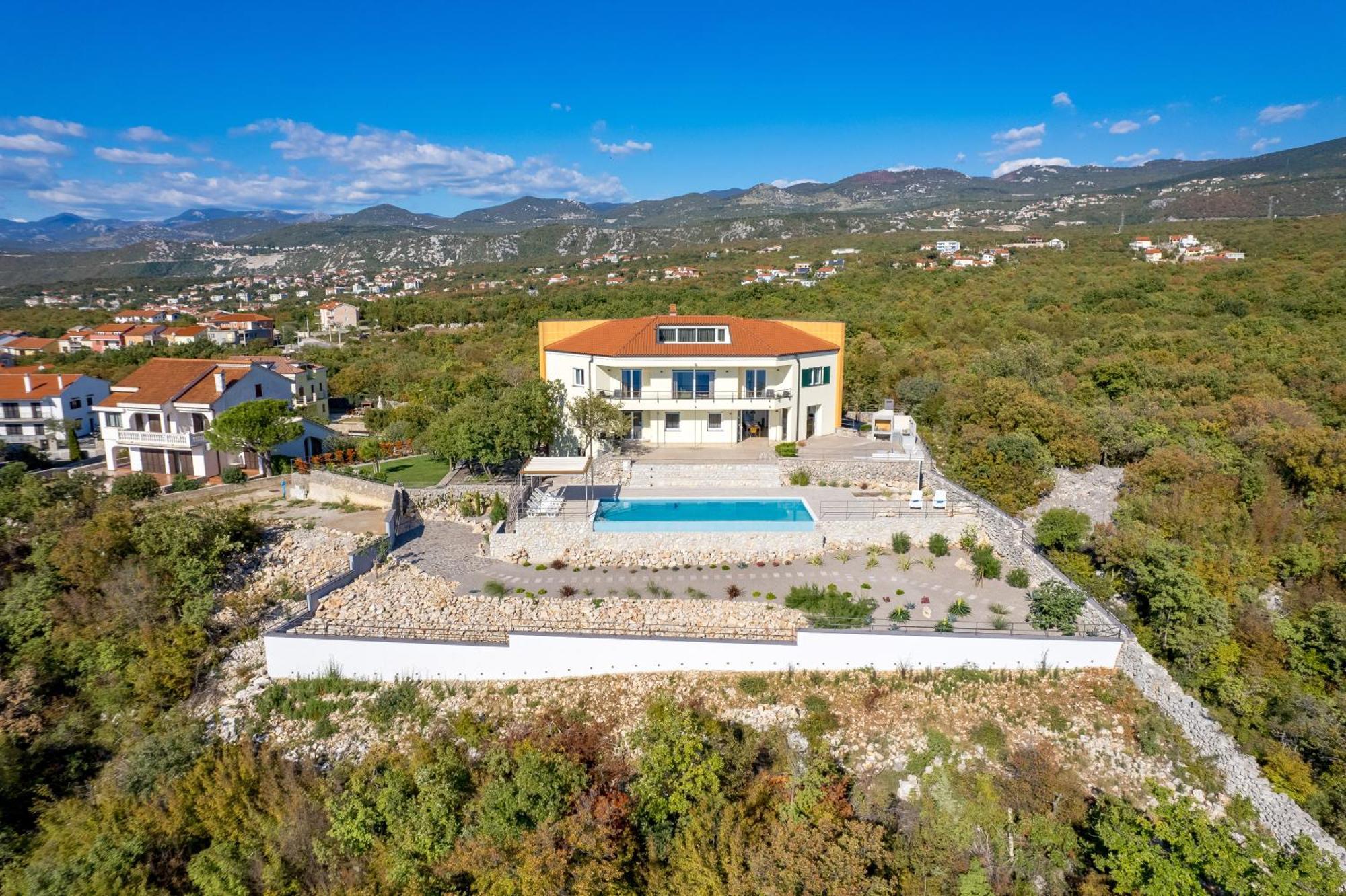 Luxury Villa Ostro With Pool & Krk Bridge View Kraljevica Exterior photo
